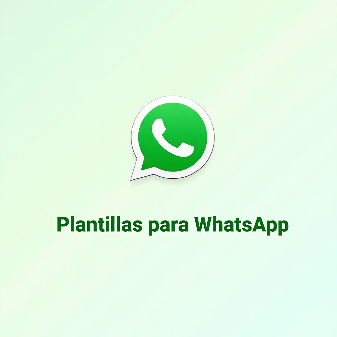 Plantillas para WhatsApp